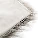 Phantoscope Faux Fur Pillow Cover Fluffy Throw Pillow Mongolian Luxury Fuzzy Pillow Case Cushion Cover for Bedroom and Couch,Beige 18 x 18 Inches