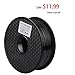 1.75mm 3D Filament PLA 3D Printer Filament 1KG Spool Filament for 3D Printing, Dimensional Accuracy +/- 0.02 mm(Black)