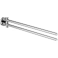 Grohe 40371001 Essentials 18 In. Double Towel-Bar, Starlight Chrome, 17 Inch