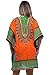 Riviera Sun 21753-ORG-2X-3X Short Dashiki Caftan/Caftans for Women