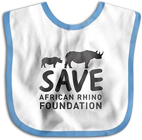 African Rhino Waterproof SuperBib For Toddlers,baby,girls,boys (6-24 Months)