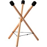 YOOODONNN Handpan Stand, Beech Wood Tripod for 12-22" Handpan Tongue Drum | Solid beech wood tripod with anti-slip padding, adjustable rope and foldable design for practice, stage &amp; outdoor use