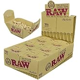RAW Natural Unrefined Pre-Rolled Perfecto Cone Tips 100 Tips per Pack (1 Pack)