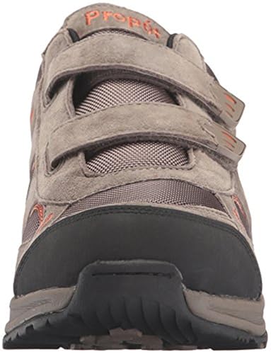 Propét mens Connelly Strap Walking Shoe, Gunsmoke/Orange, US