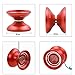 MAGICYOYO Metal Yoyos K7 Responsive Yoyo Ball for Beginners with Bag + Glove + 5 Strings -- Red