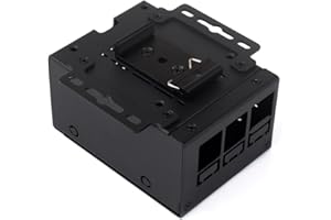 KLAYERS Industrial Metal Enclosure Pi 5 Case,Compatible with Raspberry Pi5, with DIN Rail & Wall Mount, High-Capacity Design 