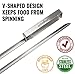 Grillaholics Skewers, Top Barbecue Grilling Accessories, Grill Delicious Kabobs and Brazilian BBQ on Gas and Charcoal Grills, Reusable Metal Unlike Bamboo, Set of 8 Stainless Steel Shish Kebab Sticks
