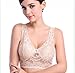 Manstore Women's All Over Sheer Lace Bralette Soft Wire Free Sleep Padded Bra Everyday Bra