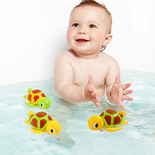 SGILE Swimming Turtle Floating Bathtub Bath Toy for Kids, Baby Bathing