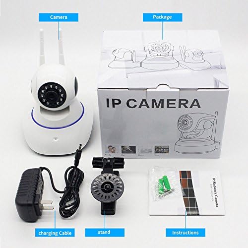 Forsea Wireless 1080P HD Pan Tilt Network Home Security CCTV IP Camera Multi-Control Night Vision WiFi Voice Intercom Mobile Alarm House safing artifact Intelligent Webcam