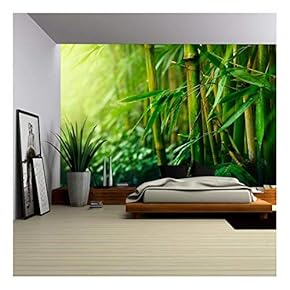 Bamboo - Removable Wall Mural | Self-Adhesive Large Wallpaper - 66x96 inches