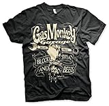 Officially Licensed Merchandise Gas Monkey Garage Wrench Label T-Shirt (Black)