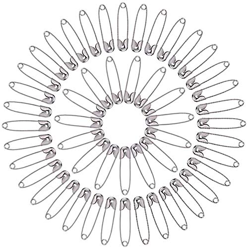 Baby Safety Pin Silver Safety Pin 200 Piece Safety Pins 38mm Nickel Finish