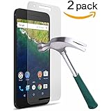 TANTEK HD-Clear Tempered Glass Screen Protector for Huawei (Google) Nexus 6P (2 Pack)