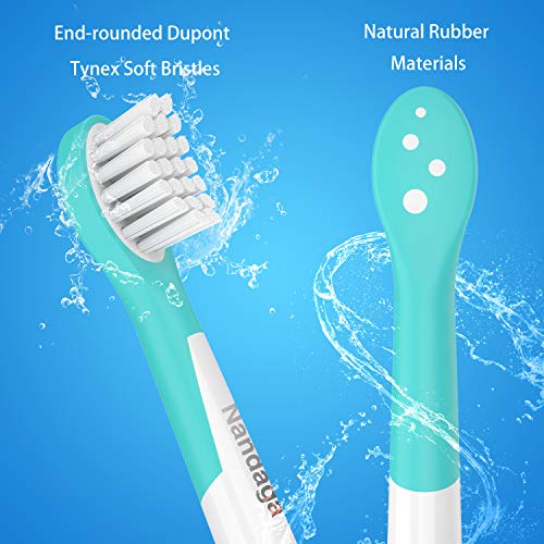 8 Pack Sonic Kids Replacement Toothbrush Heads (Compact) for Child 3-7 Years Old, Compatible with Philips Sonicare for Kids Toothbrush HX6032/94, HX6320, HX6340, HX6321, HX6330, HX6331