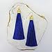 Mina Gold Long Tassel Draping Extra Long Shoulder Duster Earring