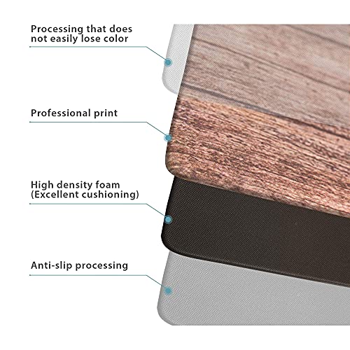 ROSMARUS Farmhouse Family Kitchen Rug Set 17"x47"+17"x30", AntiFatigue