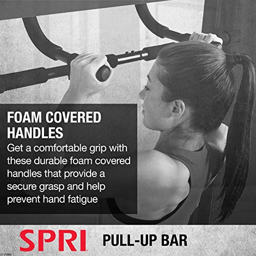 SPRI Pull Up Bar 12 Grip Position Premium Heavy Duty Steel Frame