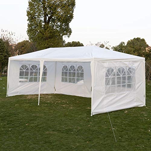oldzon Outdoor 10'x20'Canopy Party Wedding Tent Gazebo Pavilion Cater Events 4 Sidewall with Ebook - Thumbnail 6