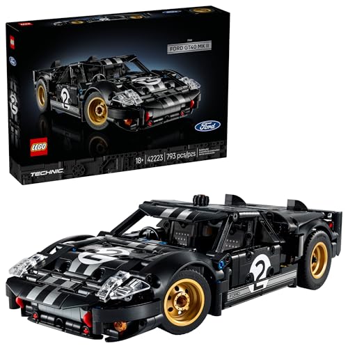LEGO Technic 1966 Ford GT40 MKII Race Car Building Set for Adults - Collectible…
