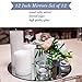 Light In The Dark Round Mirror Candle Plate Set - Box of 12 Mirror Trays - 12 inch Diameter with Beveled Edge - Perfect for Table Wedding Centerpieces, Party Decor, Crafts