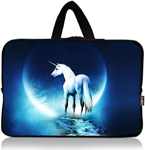 AUPET White Unicorn Universal 6~7 inch Tablet Portable Neoprene Zipper Carrying Sleeve Case Bag