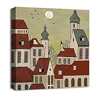 Canvas Wall Art Landscape Canvas Prints Home Artwork Decoration for Living Room, Bedroom - 12x12 inches