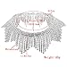 Bingirl Luxury Crystal Rhinestone Choker Collar Necklace Tassel Pedant Wedding Party Jewelry