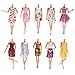 Happu-store(TM) 10 Pcs Mni Dolls Party Dress Gown Party Clothes For Barbie by happu-store