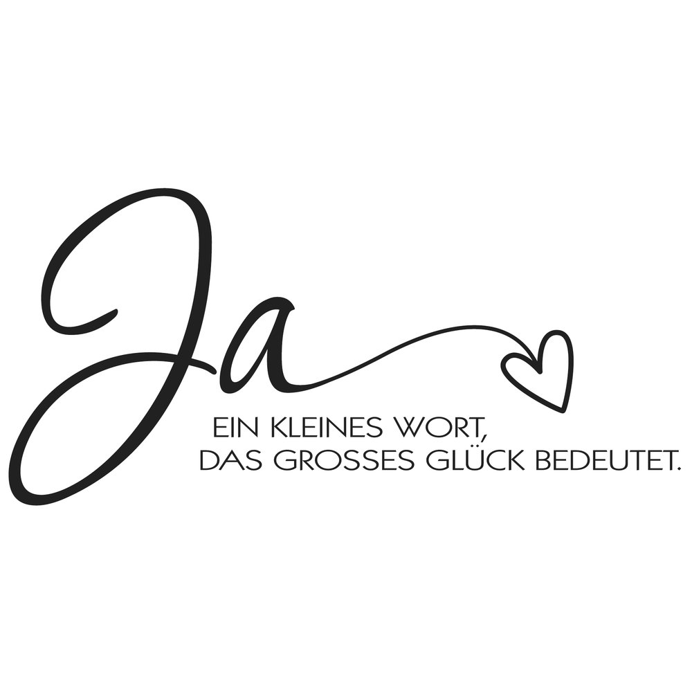 RAYHER Wooden Rubber Stamp Ja Ein Kleines Wort" , 5 x 9 cm"