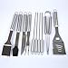 Grill Tool Set, Kacebela BBQ Tools, Grill Utensil Set with Storage Case for Outdoor Barbecue Grilling (Stainless Steel,19-Piece)