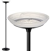 BoostArea Torchiere Floor Lamp, 30W Super Bright LED Standing Lamp, Stepless Dimmable Pole Lamp with 3000K Lighting, Rotary S