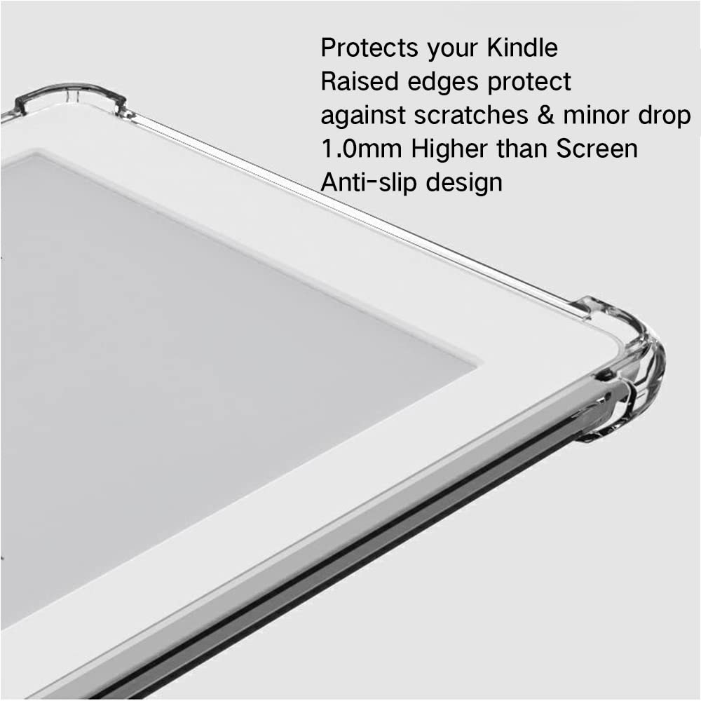 Diamond Clear Case for Kindle Oasis 3/2 (2019/2017), Non-Yellowing | Military Drop Protection | Slim Fit Hard Case | Non-Slip TPU Bumper | For 7