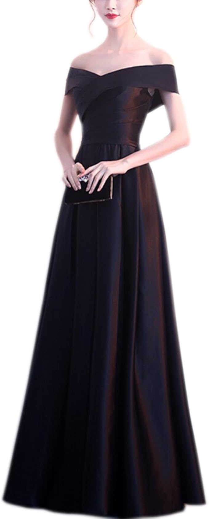 silk evening gown