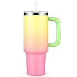 Sursip 40 oz Insulated Tumbler with Handle and