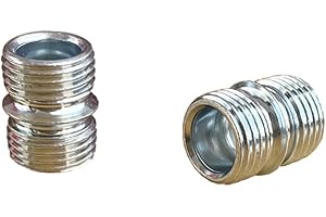 LAMPPE 12 Piece Small Threaded Pole Connectors Compatible with Little 3/4" Shelving Post, Post Coupler Connector for Extending Wire Rack Shelving
