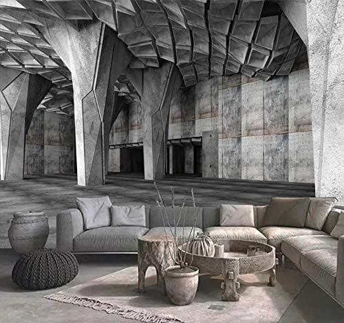 セールsale Off 壁のカスタム写真の壁紙3d拡張スペースセメント壁抽象的なアーキテクチャ背景壁画防水キャンバス絵画450x300cm