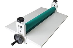 TECHTONGDA Manual Cold Roll Laminator Machine 14 Inch 36 CM All Metal Frame Photo Vinyl Film Cold Protect Rubber Cold Laminat
