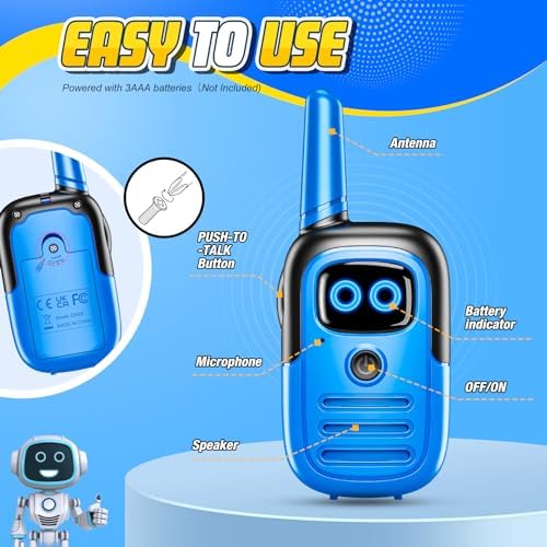 Brinquedos Crianças 3 4 5 6 7 8 9 10 anos, Walkie Talkie Kids Gift Boy 3-10 anos Brinquedos de Exterior para Crianças Presentes de Aniversário Brinquedos para Crianças 3-10 Anos