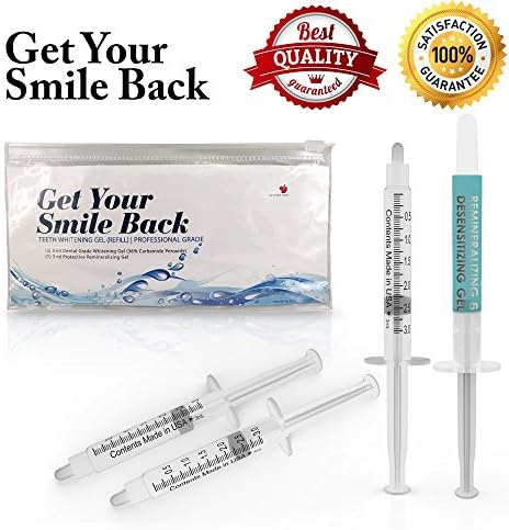 Premium Teeth Whitening GEL Great for Sensitive Teeth FREE Remineralizing Gel