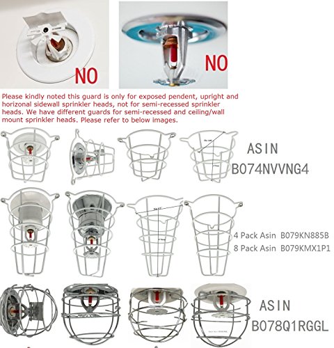 image for Happy Tree (6 Pack) Red Fire Sprinkler Head Guard for 1/2