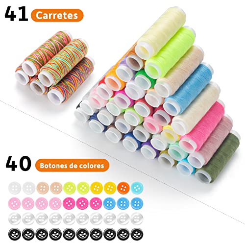 Kit de Costura, Costurero con 229 Piezas Accesorios, Portátil Kit Coser Profesional con Tijeras, Dedal, Hilo, Agujas,Cinta Métrica, Caja de Costura para Bricolaje,Inicio,Viaje,Principiantes,Emergencia