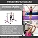 XTEK Gym Pro Gymnastics Bar: Adjustable Height Horizontal Bar | 3-5ft | Sturdy Gymnastics Equipment for Home Training for Young Gymnasts | Kip Bar Fits Regular Size Mat (4ft Wide)