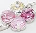 Kisaragi Cell Phone Strap 027 Four-Leaf Clover - Gradation(Pink3+Crystal Aurora)