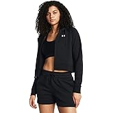 Under Armour womens Rival Fleece Cropped Full Zip