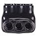 NSI Industries Polaris Black IPL4-3A Insulated Multi-tap Connector - 3-Port Single-Sided Entry for 4-14 AWG Wire Range - Dry Locations - Dual-rated for cooper and/or aluminum - 1.188-inch width, 1.375-inch height, 1.55-inch length - Hex size 1/8-inch