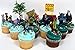 ZOOTOPIA Birthday CUPCAKE Topper Set Featuring Judy Hopps, Nick Wilde and More - Themed Decorative Accessories - Figures Average 1.5