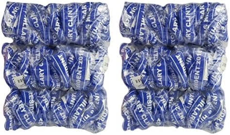 DEMOCRAT FASHION (TM) HILLARY CLINTON FOR PRESIDENT 2016 - Democrat Bracelet Wristband for Liberal Men and Women [THE BIG 100 PACK]