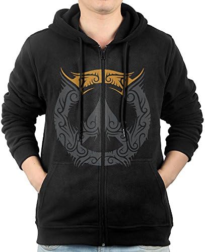 YUfunn Men's Tribal Overwatch OW Hooded Sweatshirt Pocket Zipper