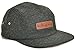 Skyed Apparel Premium 5 Panel Highland Forest Wool Camper Hat with Genuine Leather Strap